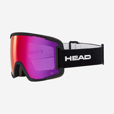 Превью Горнолыжная маска для переменной облачности Маска горнолыжная HEAD Contex Pro 5K Black/Red (394563)